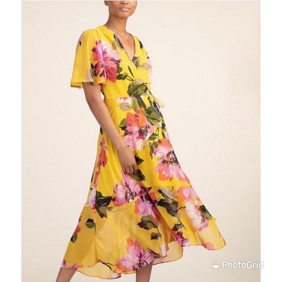 Trina Turk Mimosa Fragrant Wrap Dress - NWT - Picture 1 of 13